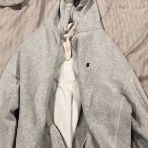 Polo hoodie grey